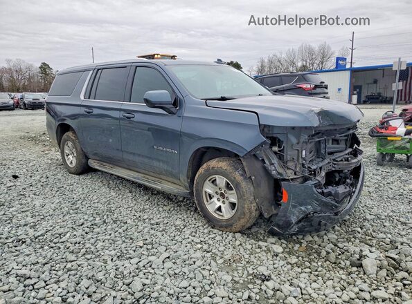 1GNSCCKDXMR209546 2021 CHEVROLET SUBURBAN Синий Передняя правая четверть