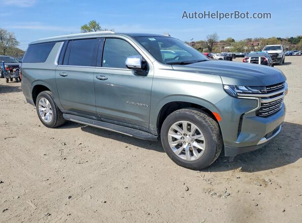 1GNSCFKD5PR478236 2023 CHEVROLET SUBURBAN Зеленый Передняя правая четверть