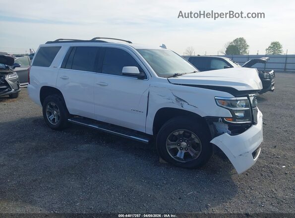 1GNSKBKC6LR154659 2020 CHEVROLET TAHOE Белый Передняя правая четверть
