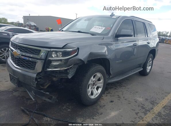 1GNSKBKC8JR233506 2018 CHEVROLET TAHOE Gray Vista tres cuartos delantera izquierda