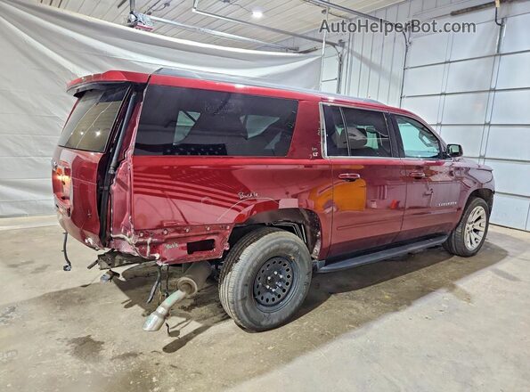 1GNSKHKC6LR216628 2020 CHEVROLET SUBURBAN Бордовый Задняя правая четверть