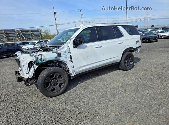 1GNSKLED8NR304848 2022 CHEVROLET TAHOE White Առջևի ձախ երեք քառորդ տեսարան