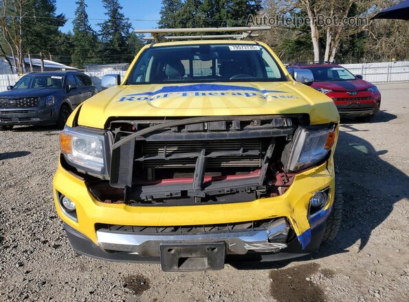 1GTP6EE15J1246548 2018 GMC CANYON Yellow Вид спереду