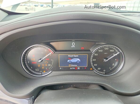 1GYFZDR49NF100593 2022 CADILLAC XT4 White Instrument cluster view