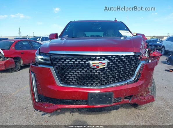 1GYS4BKLXRR395596 2024 CADILLAC ESCALADE Красный Вид щитка приборов