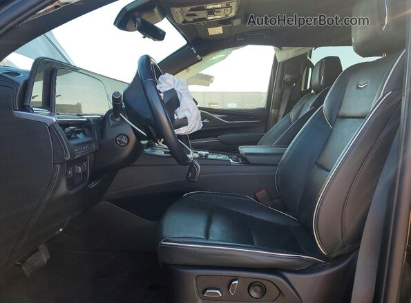 1GYS4EKL9NR308976 2022 CADILLAC ESCALADE Черный Вид салона спереди