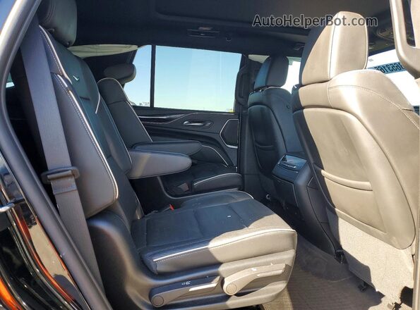 1GYS4EKL9NR308976 2022 CADILLAC ESCALADE Черный Вид задней части салона