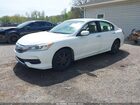2016 Honda Accord Lx White vin: 1HGCR2F38GA170760