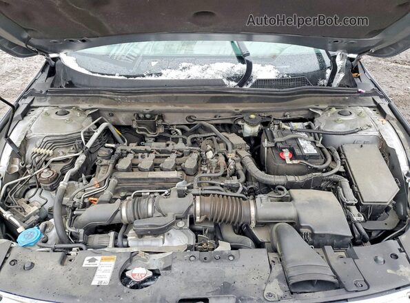 1HGCV1F16KA028274 2019 HONDA ACCORD Серебряный Вид задней части салона
