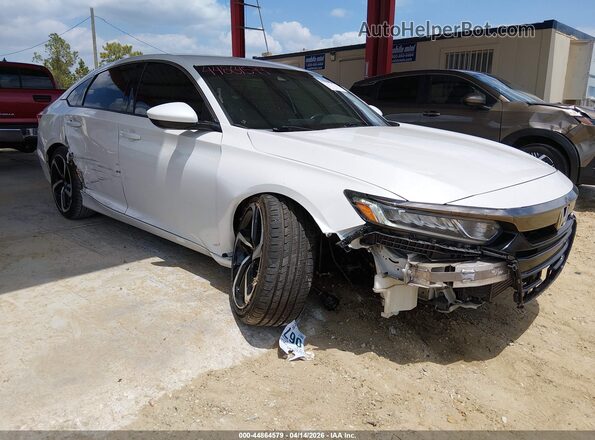 1HGCV1F30LA063170 2020 HONDA ACCORD Белый Вид спереди