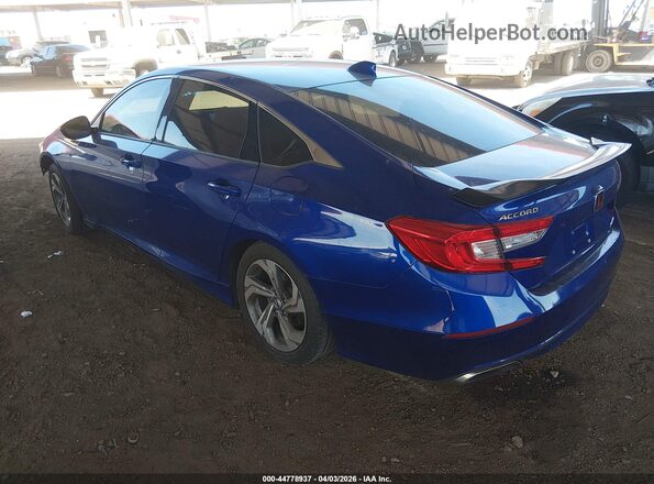 1HGCV1F35KA065995 2019 HONDA ACCORD Blue Задня ліва чверть