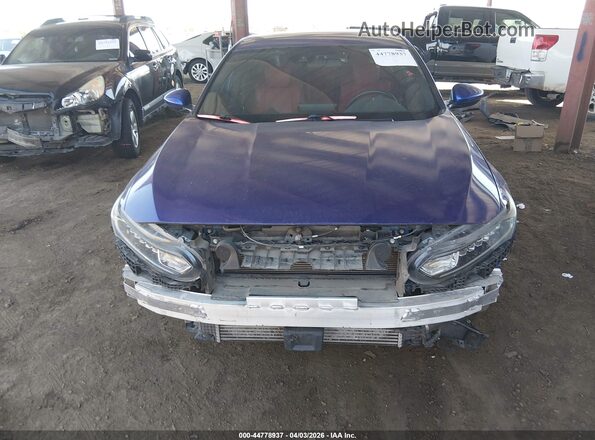 1HGCV1F35KA065995 2019 HONDA ACCORD Blue Вид задньої частини салону