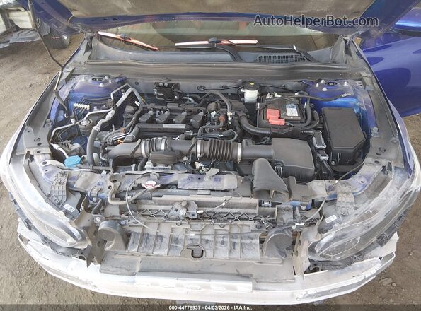 1HGCV1F35KA065995 2019 HONDA ACCORD Blue Вид ззаду