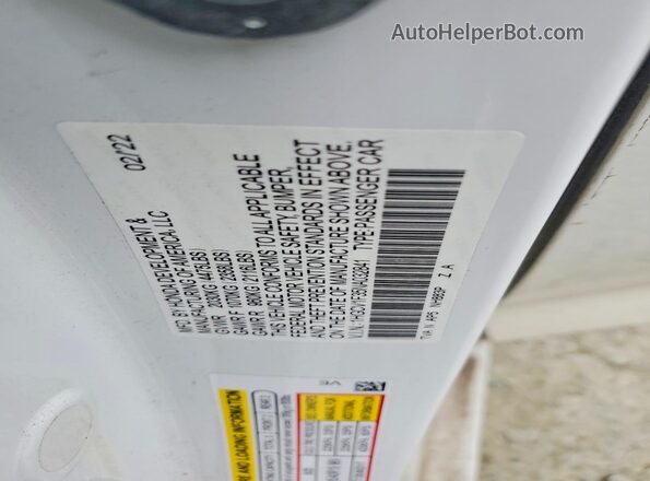 1HGCV1F35NA032841 2022 HONDA ACCORD White Engine compartment view