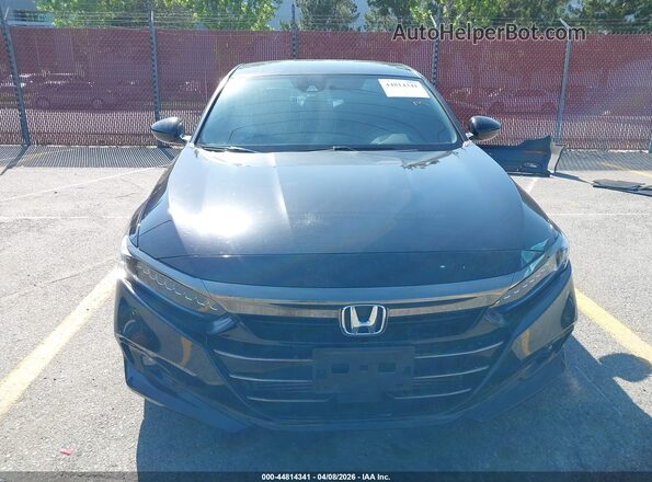 1HGCV1F37MA016347 2021 HONDA ACCORD Черный Вид задней части салона