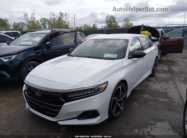 1HGCV1F39NA032809 2022 HONDA ACCORD White Przód lewy