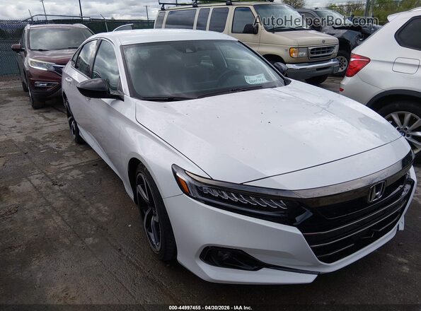 1HGCV1F39NA032809 2022 HONDA ACCORD White Przód prawy