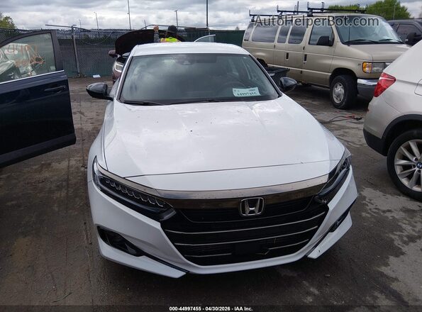 1HGCV1F39NA032809 2022 HONDA ACCORD White Widok zestawu wskaźników