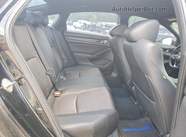 1HGCV1F3XKA103334 2019 HONDA ACCORD Черный Вид задних сидений