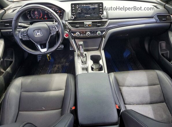 1HGCV1F3XKA103334 2019 HONDA ACCORD Черный Вид панели приборов