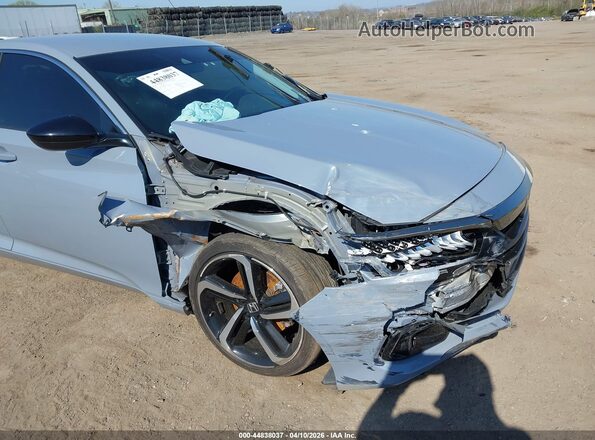 1HGCV1F42MA042119 2021 HONDA ACCORD Серый Вид спереди
