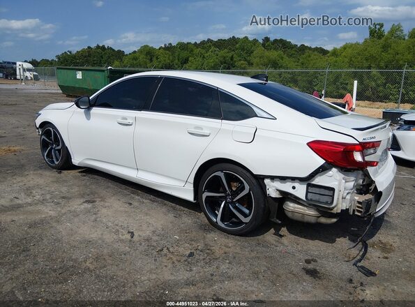 1HGCV1F45MA093159 2021 HONDA ACCORD Белый Задняя левая четверть