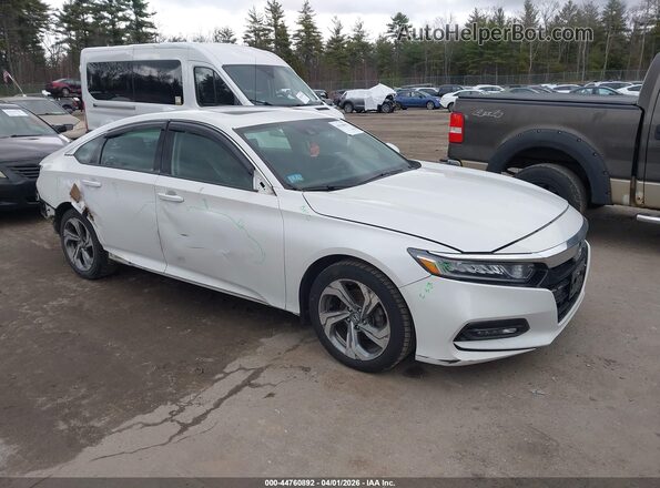 1HGCV1F46KA111536 2019 HONDA ACCORD White Delantero derecho