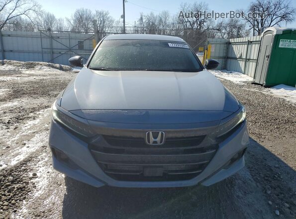 1HGCV1F49NA074356 2022 HONDA ACCORD Серый Вид спереди