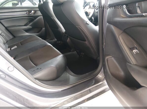 1HGCV2F33KA033794 2019 HONDA ACCORD Gray Vista de la etiqueta del VIN
