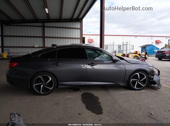 1HGCV2F33KA033794 2019 HONDA ACCORD Gray Vista interior de 360 grados
