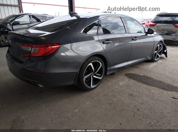 1HGCV2F33KA033794 2019 HONDA ACCORD Gray Trasero derecho