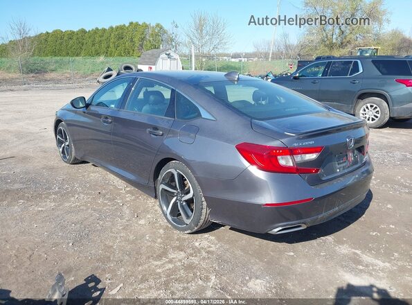 1HGCV2F34KA033688 2019 HONDA ACCORD Gray Tył lewy