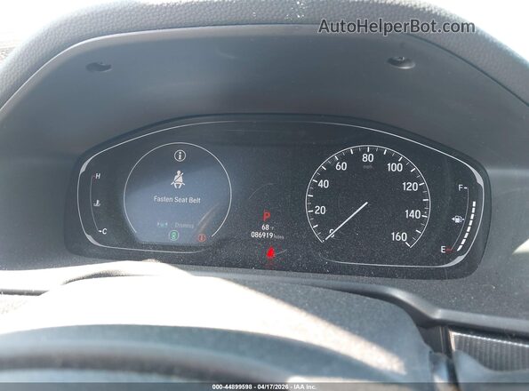 1HGCV2F34KA033688 2019 HONDA ACCORD Gray Widok tylnych siedzeń