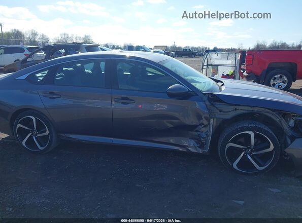1HGCV2F34KA033688 2019 HONDA ACCORD Gray Widok wnętrza 360 stopni