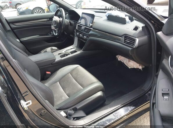 1HGCV2F35LA017954 2020 HONDA ACCORD Black Widok wnętrza z przodu