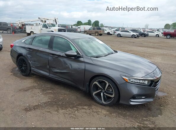 1HGCV2F36KA019775 2019 HONDA ACCORD Gray წინა მარჯვენა
