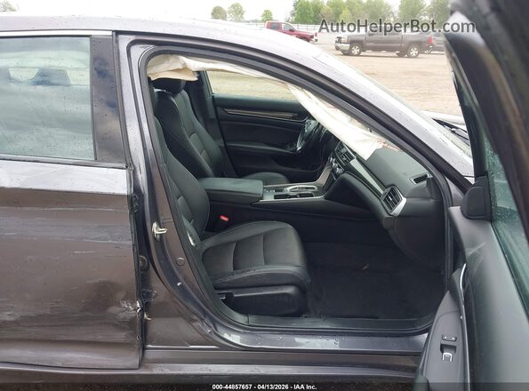 1HGCV2F36KA019775 2019 HONDA ACCORD Gray წინა სალონის ხედი