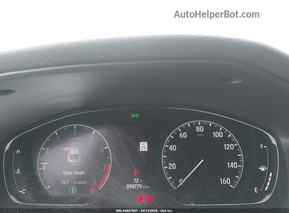 1HGCV2F36KA019775 2019 HONDA ACCORD Gray უკანა სავარძლების ხედი