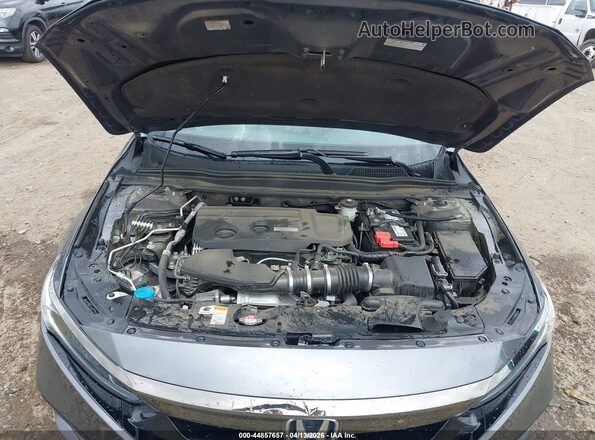 1HGCV2F36KA019775 2019 HONDA ACCORD Gray უკანა ხედი