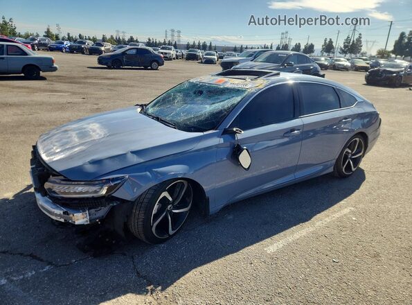 1HGCV2F36NA024673 2022 HONDA ACCORD Серый Передняя левая четверть