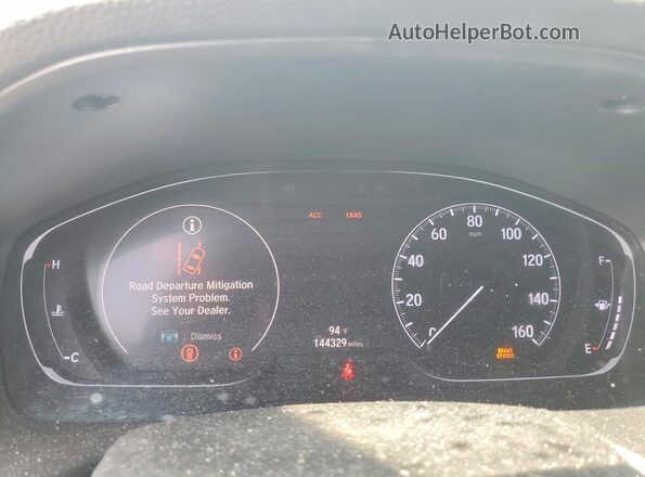1HGCV2F38KA019549 2019 HONDA ACCORD Red Widok zestawu wskaźników