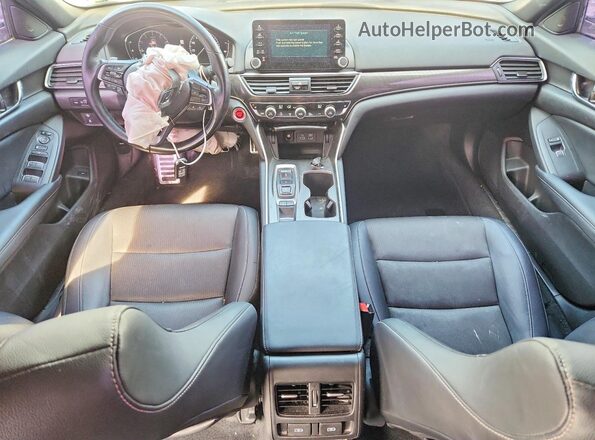 1HGCV2F39NA003753 2022 HONDA ACCORD Белый Вид панели приборов