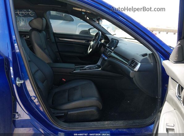 1HGCV2F3XKA005037 2019 HONDA ACCORD Blue Vista interior delantera
