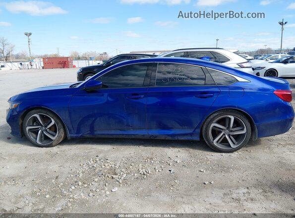 1HGCV2F3XKA005037 2019 HONDA ACCORD Blue Vista interior de 360 grados