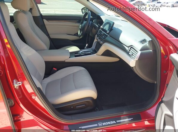 1HGCV2F51KA029535 2019 HONDA ACCORD Red Vista interior delantera