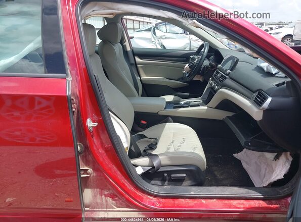 1HGCV2F90JA012453 2018 HONDA ACCORD Burgundy Вид салону спереду