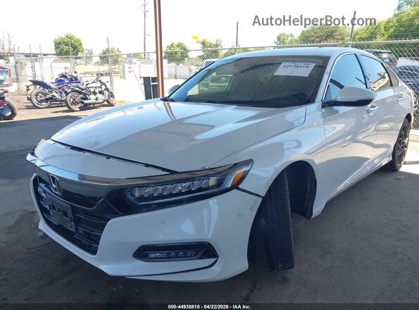 1HGCV2F93KA026462 2019 HONDA ACCORD White Vista tres cuartos delantera izquierda