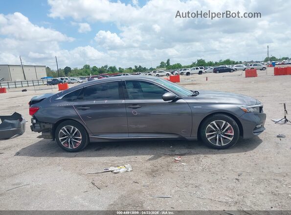 1HGCV3F43KA009235 2019 HONDA ACCORD HYBRID Gray Vista del cuadro de instrumentos