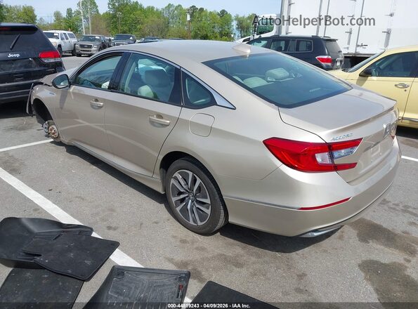 1HGCV3F56JA011360 2018 HONDA ACCORD HYBRID Золотой Задняя левая четверть