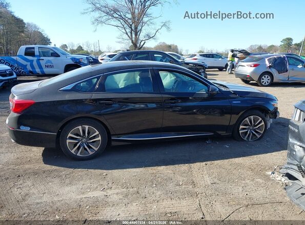 1HGCV3F59KA013475 2019 HONDA ACCORD HYBRID Black Vista interior trasera